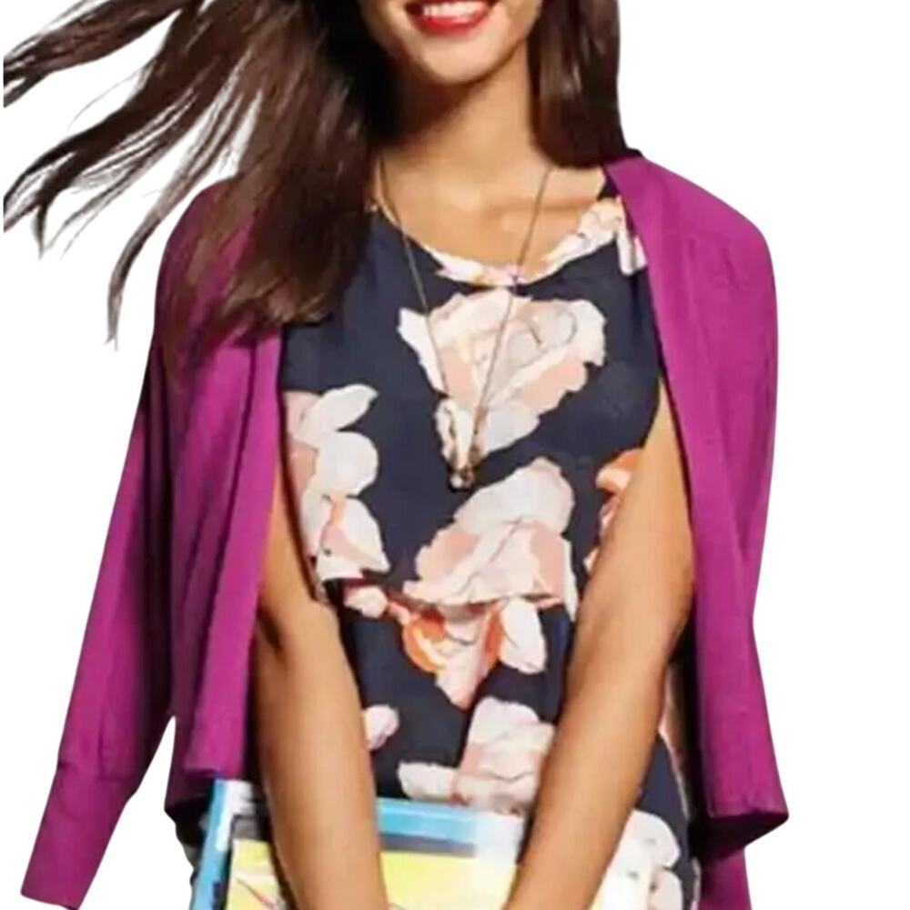 Cabi Blossom Top S Black Orange Floral Print Tiered Layered Whimsy Fairy Blouse